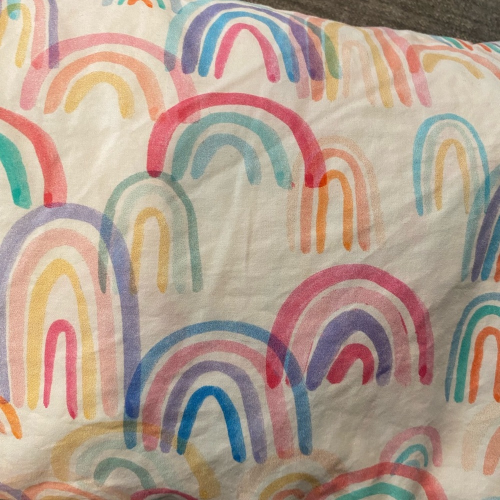 Pottery Barn Kids - Crib Sheet - Watercolor Rainbows